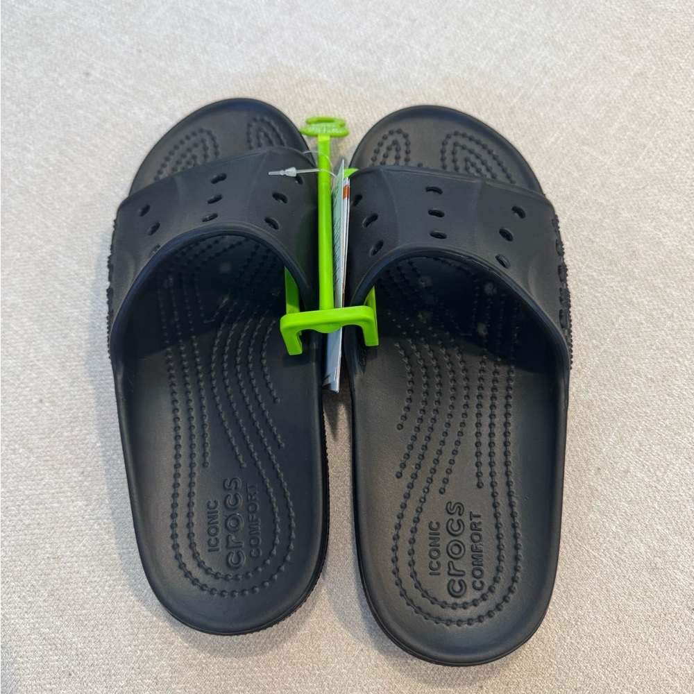 Crocs Baya II Slide, Black Noir, Sz M5/W7, NWT - Picture 4 of 10